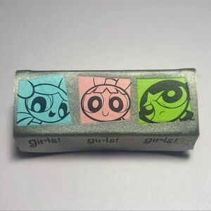 vintage Powerpuff Girls lipstick case with a built-in mirror